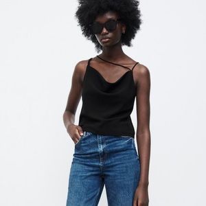 Zara black tank top